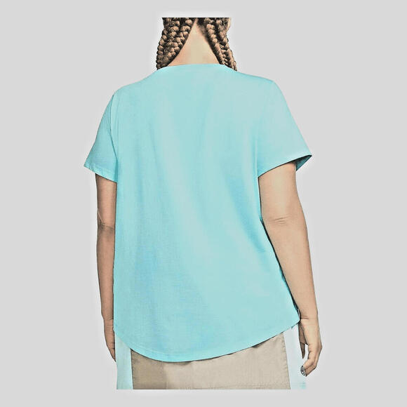 Nike Womens Plus Size Sportswear Futura Tee Color:Glacier Ice Size:1X - Picture 2 of 2